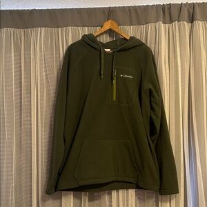 Columbia Men's Olive Green Pullover Hoodie Size XL